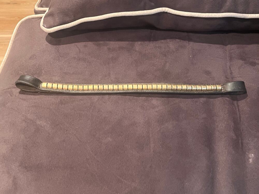 Brass Clincher Hunt Jump Brown Browband